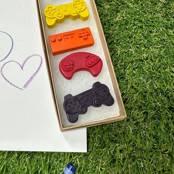 2/$24 Video Game Controllers Crayons (6) Kids Girls Boys Gender Neutral Gamer - Picture 6 of 11